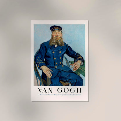 Portrait of the Postman Joseph Roulin Exhibition Art Poster by Van Gogh