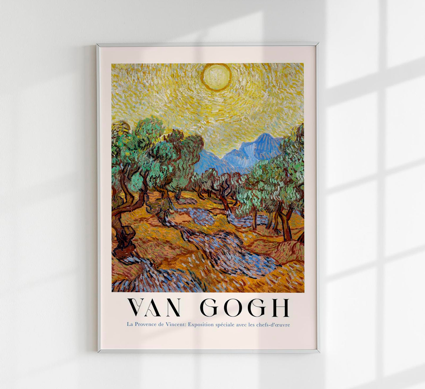 Olive Trees Exhibition Art Poster by Van Gogh