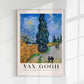 Road with Cypress and Star Exhibition Art Poster by Van Gogh