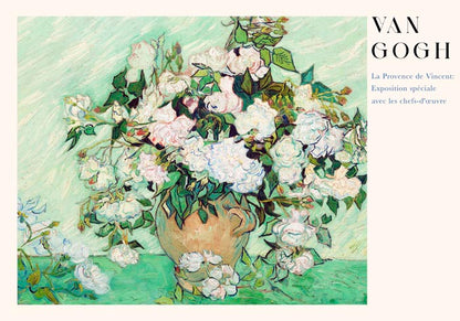 Roses Exhibition Art Poster by Van Gogh