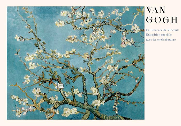 Almond blossom Tree Exhibition Art Poster by Van Gogh