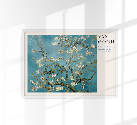 Almond blossom Tree Exhibition Art Poster by Van Gogh