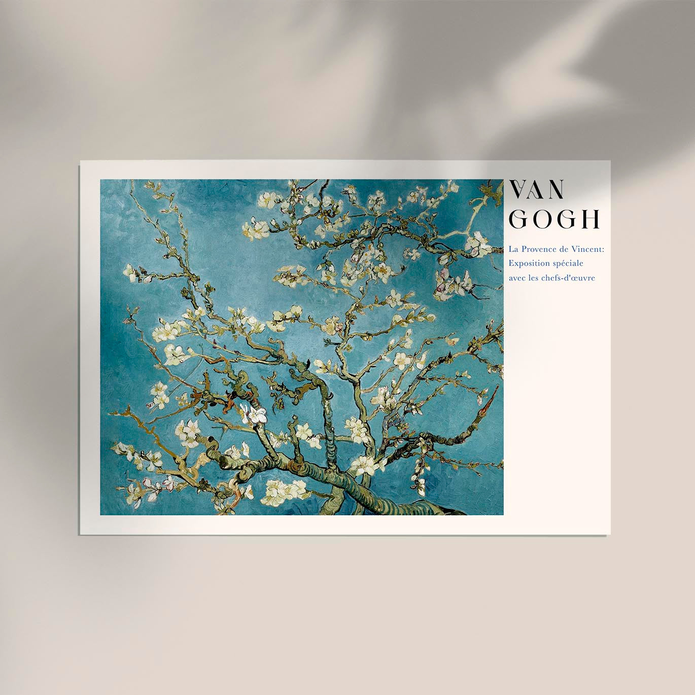 Almond blossom Tree Exhibition Art Poster by Van Gogh