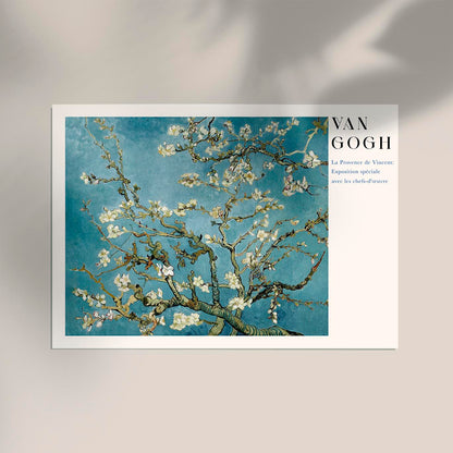 Almond blossom Tree Exhibition Art Poster by Van Gogh