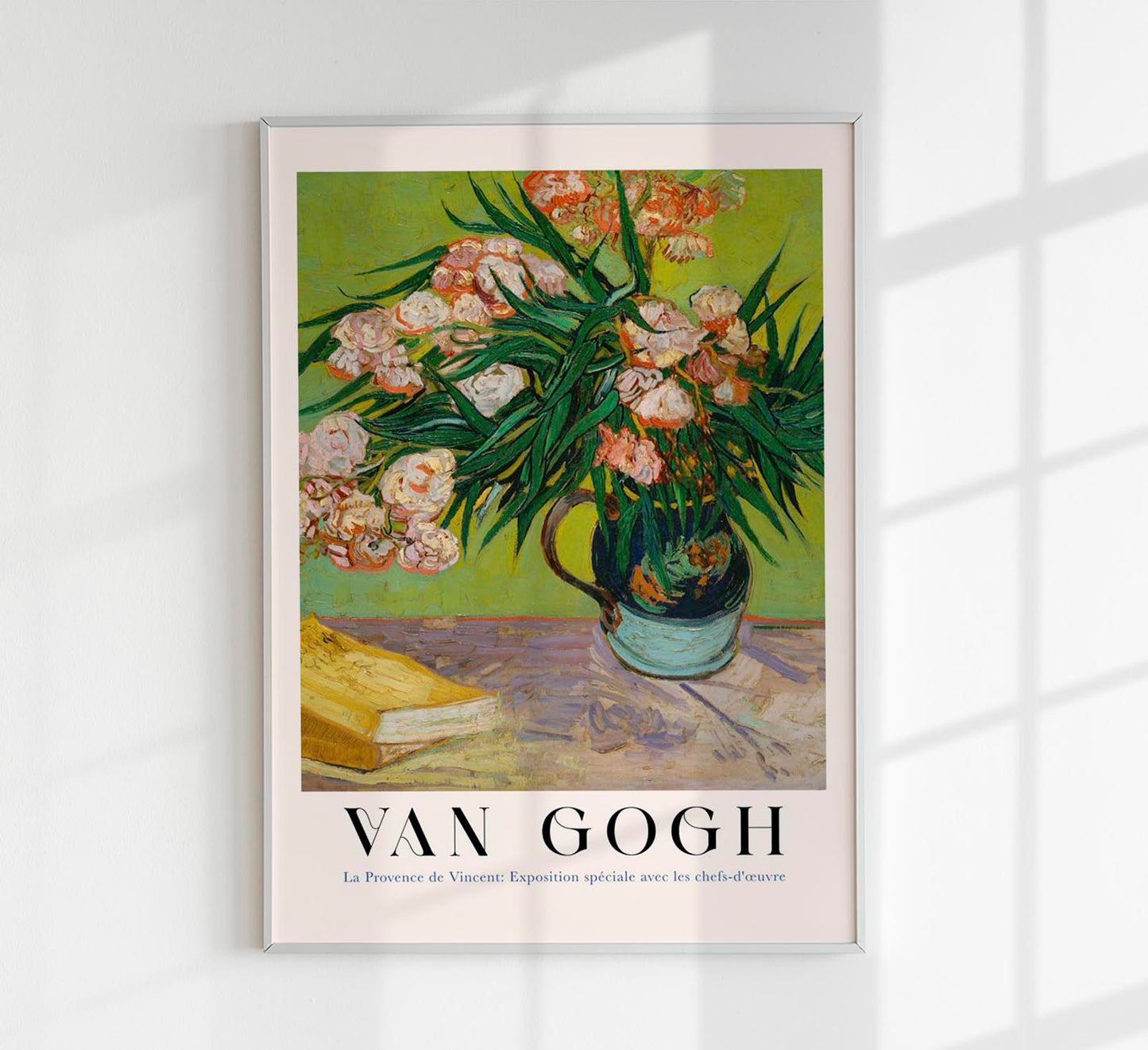 Vertical Oleanders Exhibition Art Poster by Van Gogh