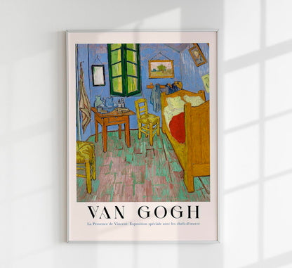 The Bedroom Vertical Exhibition Art Poster by Van Gogh