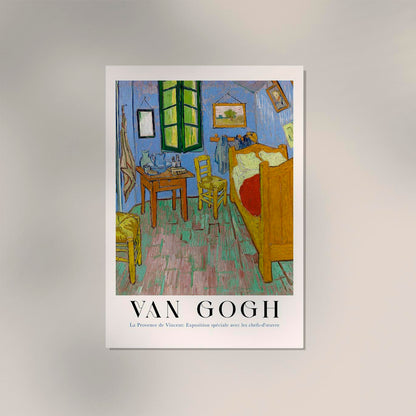 The Bedroom Vertical Exhibition Art Poster by Van Gogh