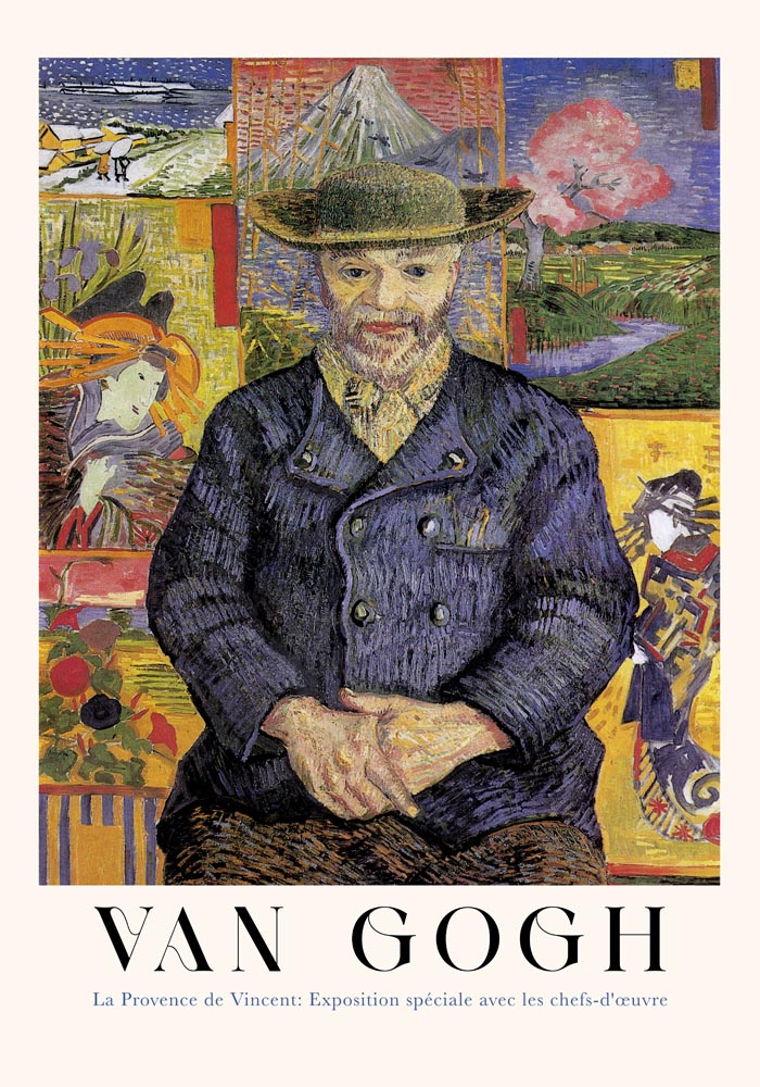 Portrait of Père Tanguy Exhibition Art Poster by Van Gogh