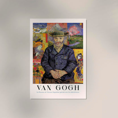 Portrait of Père Tanguy Exhibition Art Poster by Van Gogh