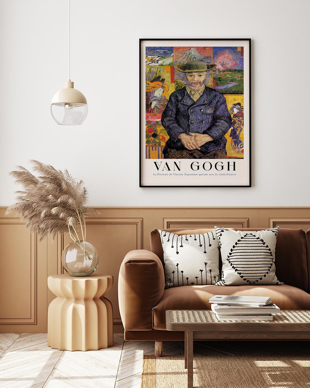 Portrait of Père Tanguy Exhibition Art Poster by Van Gogh