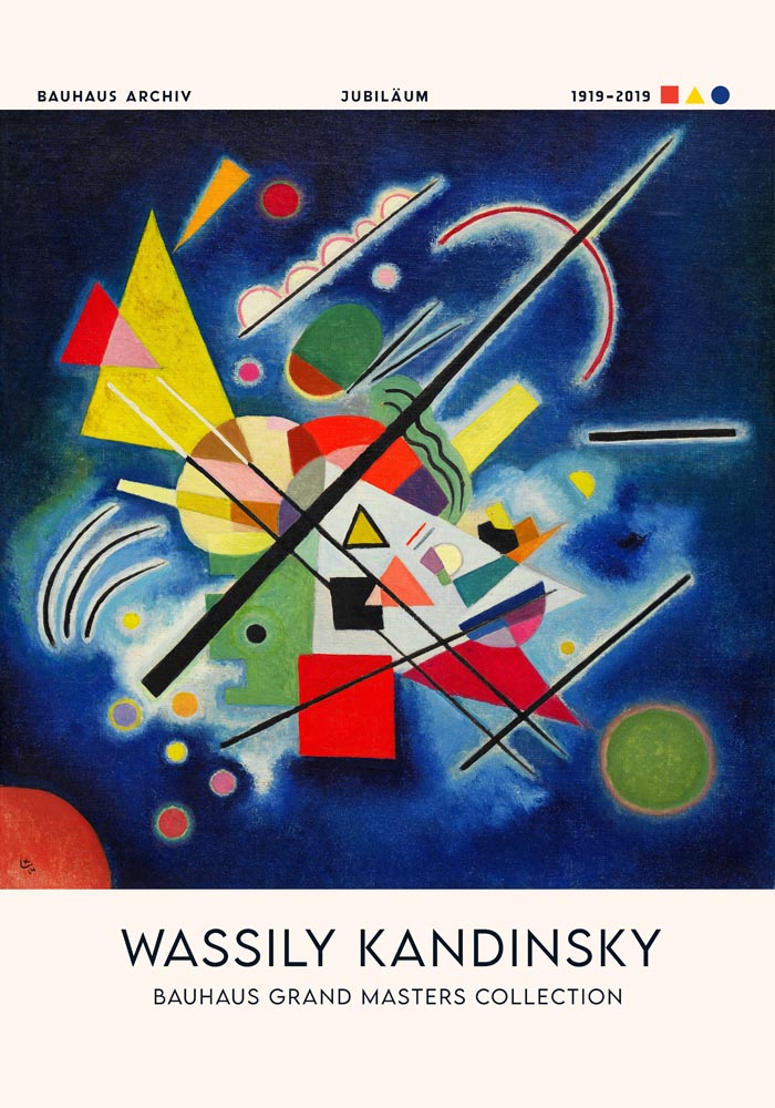 Blue Painting by Wassily Kandinsky Exhibition Poster