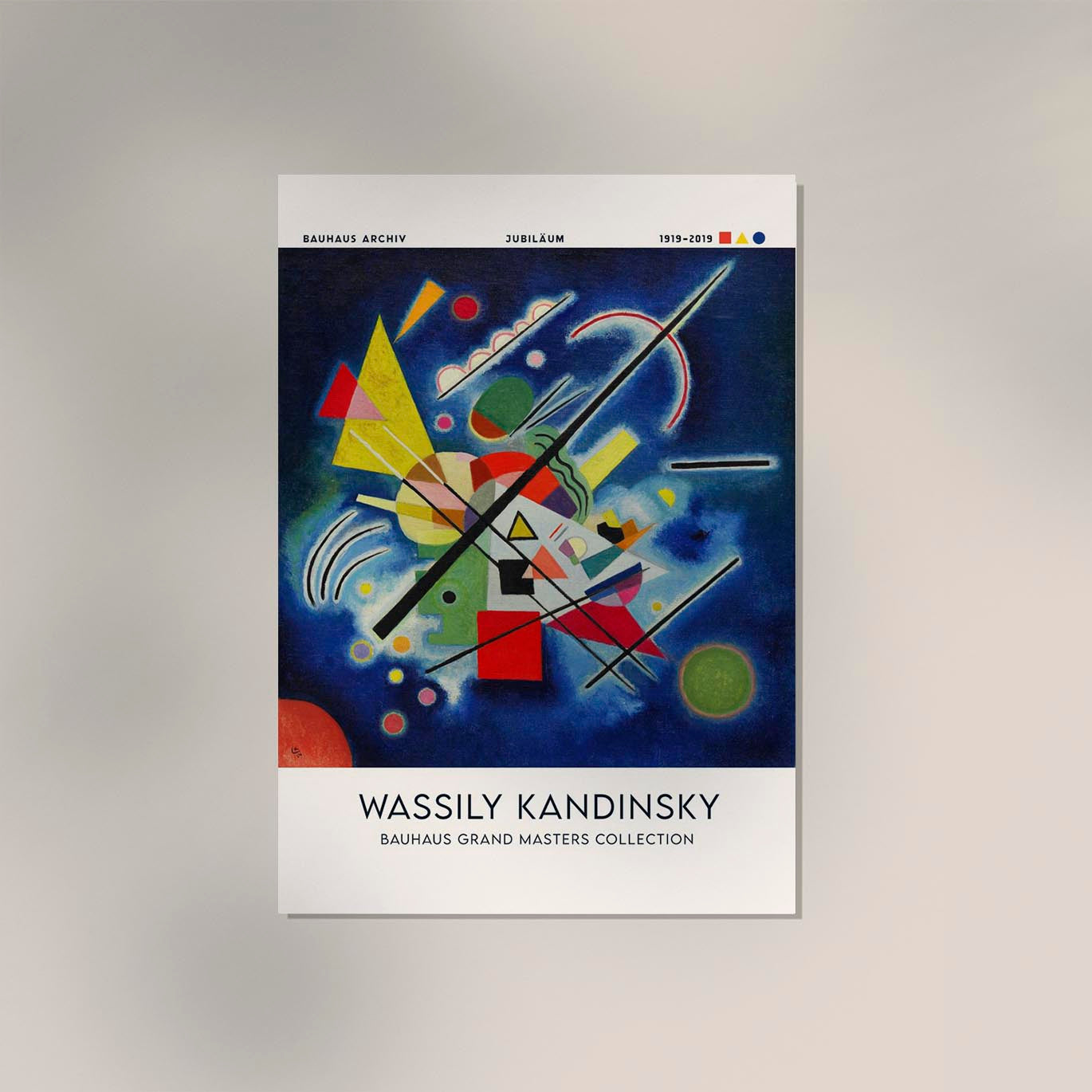 Blue Painting by Wassily Kandinsky Exhibition Poster