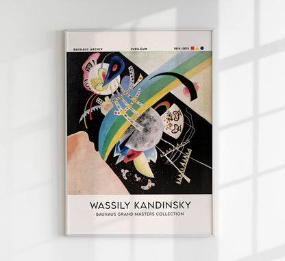 Circles on Black by Wassily Kandinsky Exhibition Poster