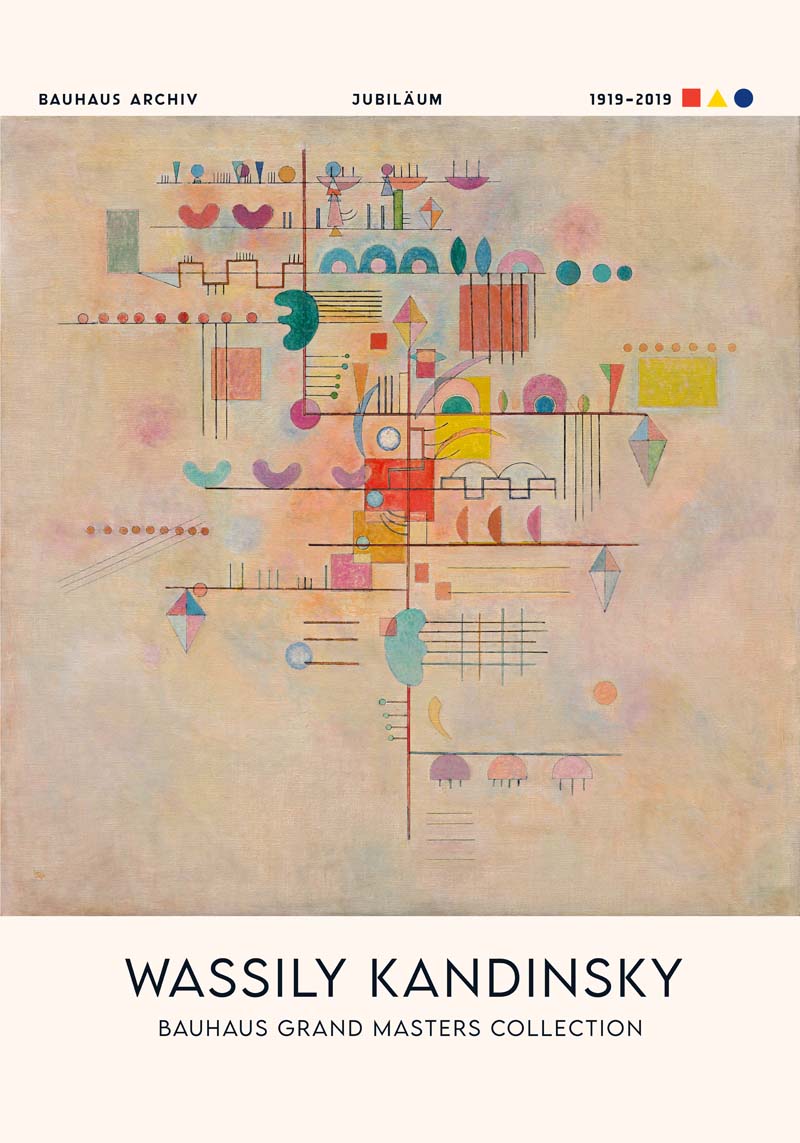 Graceful Ascent by Wassily Kandinsky Exhibition Poster