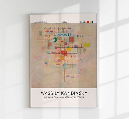 Pink abstract Kandinsky Set of 2 Prints