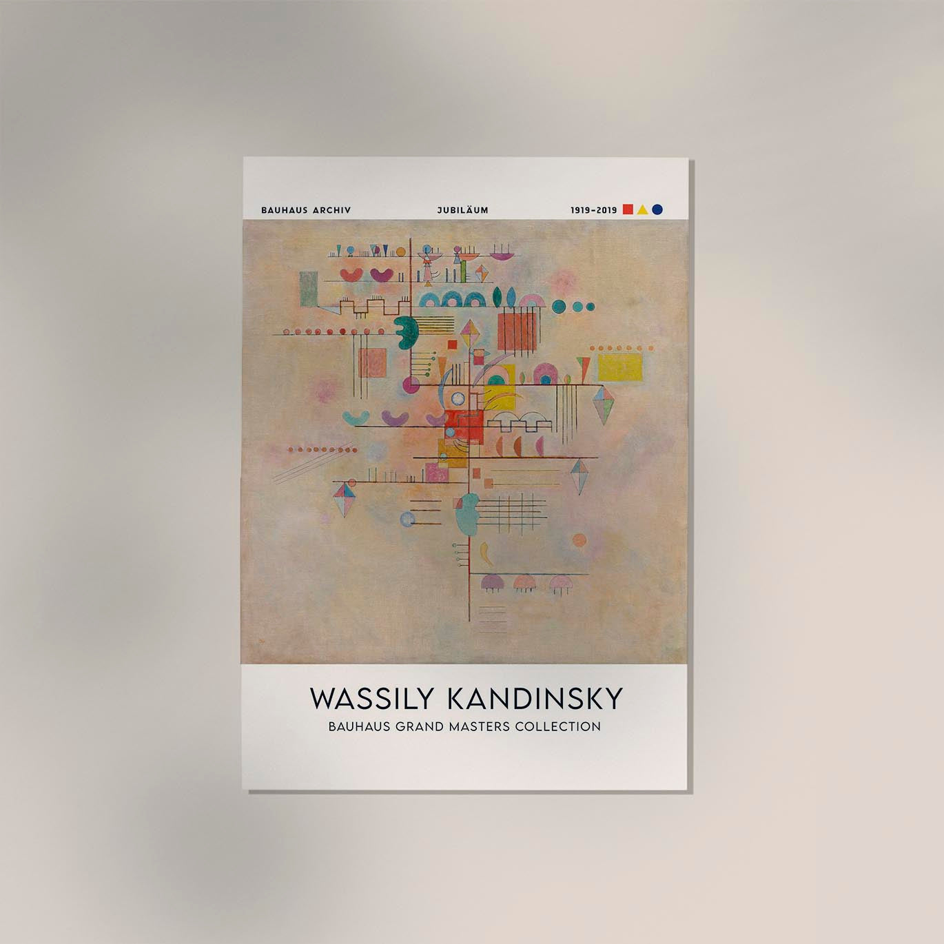 Graceful Ascent by Wassily Kandinsky Exhibition Poster