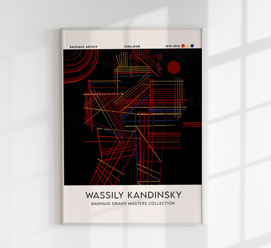 Colored Sticks by Wassily Kandinsky Exhibition Poster