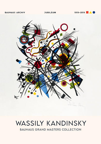 Lithographie fur die Vierte Bauhausmappe 1922 by Wassily Kandinsky Exhibition Poster