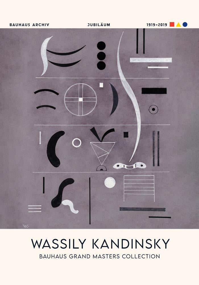 Four Parts by Wassily Kandinsky Exhibition Poster