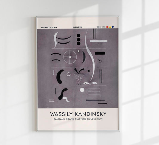 Four Parts by Wassily Kandinsky Exhibition Poster