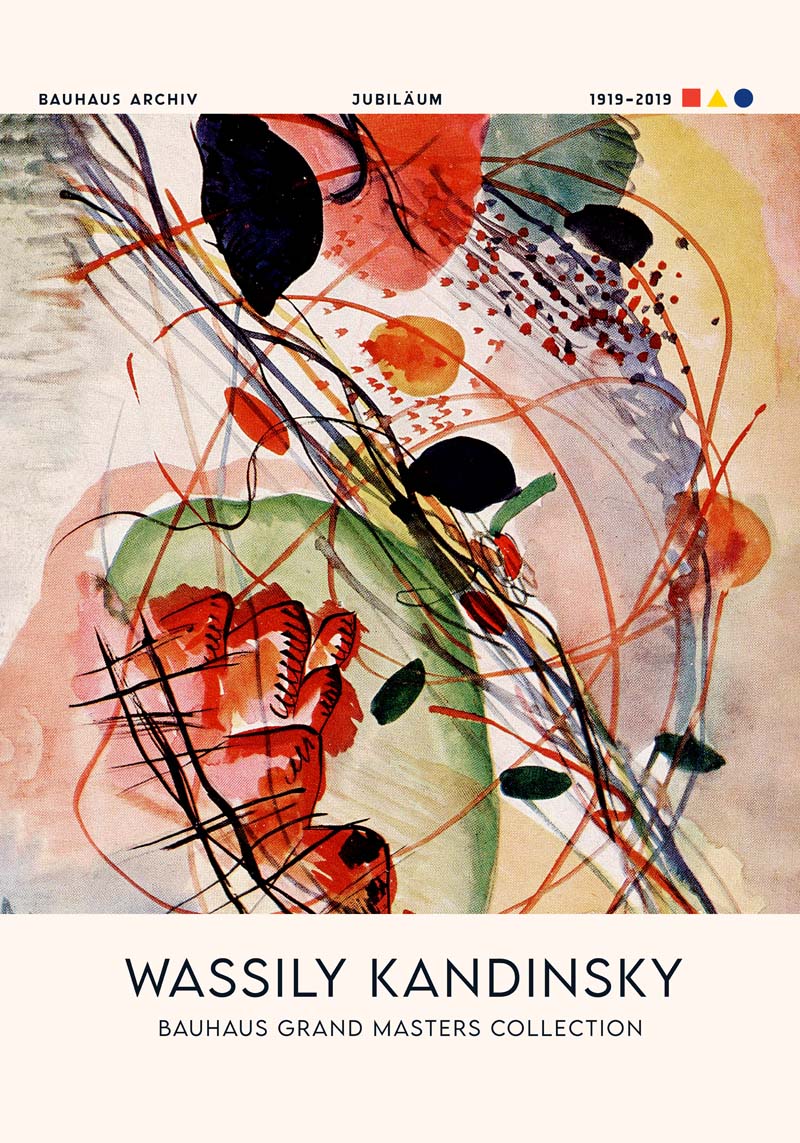 Aquarell Print by Wassily Kandinsky Exhibition Poster