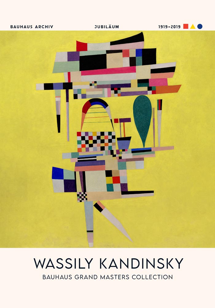 Yellow Painting by Wassily Kandinsky Exhibition Poster