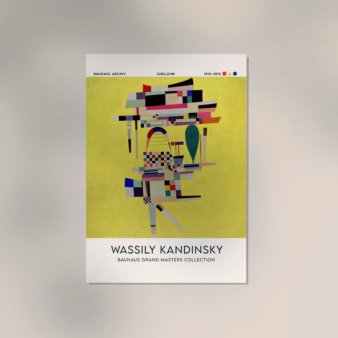 Yellow Painting by Wassily Kandinsky Exhibition Poster