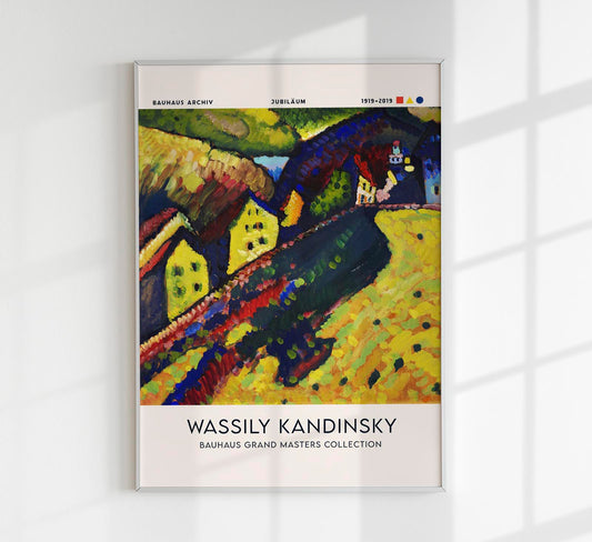 Houses at Murnau by Wassily Kandinsky Exhibition Poster