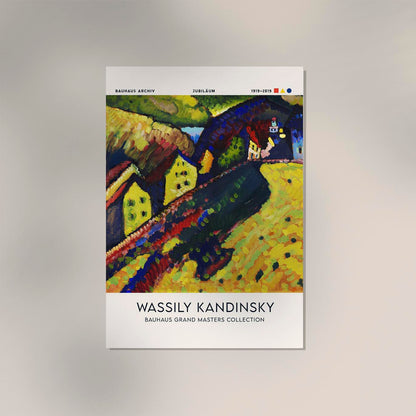 Houses at Murnau by Wassily Kandinsky Exhibition Poster