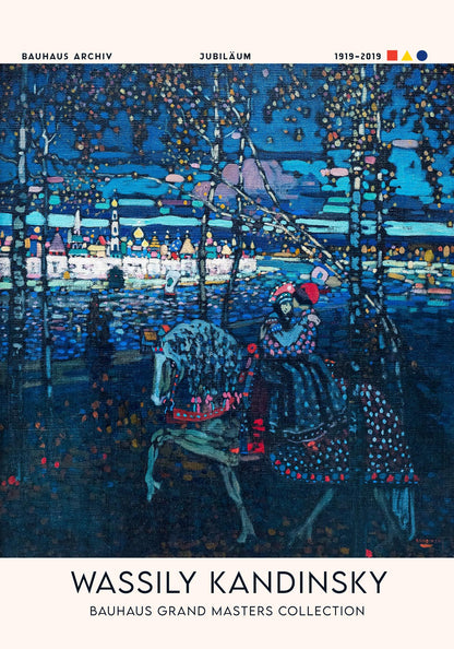 Riding couple (1906) by Wassily Kandinsky Exhibition Poster