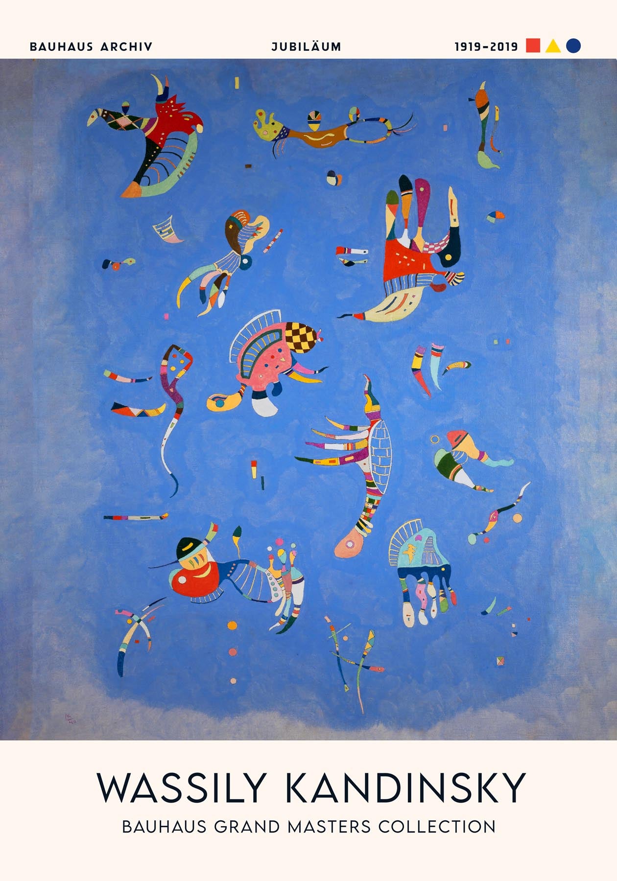 Sky Blue by Wassily Kandinsky Exhibition Poster