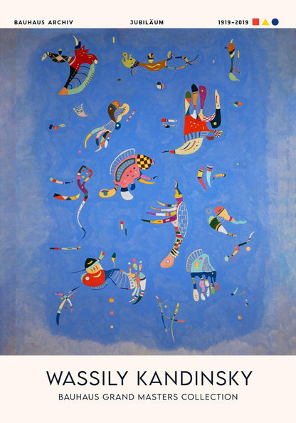 Sky Blue by Wassily Kandinsky Exhibition Poster