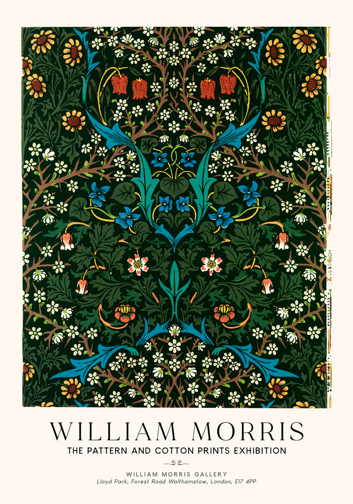 William Morris Tulip Art Exhibition Poster