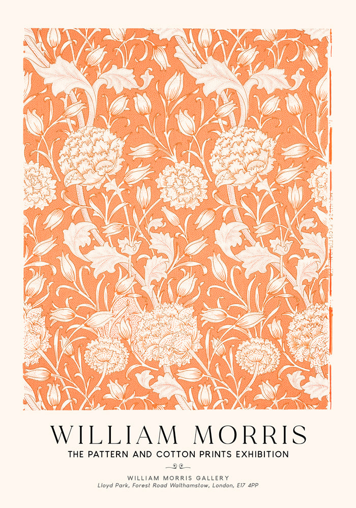 William Morris Wild Tulip Art Exhibition Poster