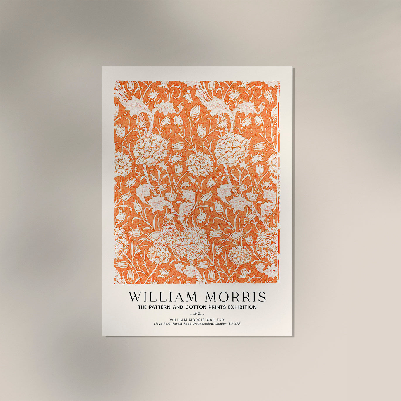 William Morris Wild Tulip Art Exhibition Poster