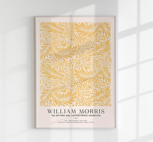 William Morris Larkspur Art Exhibition Poster