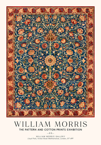 William Morris Holland Park Carpet Art Exhibition Poster