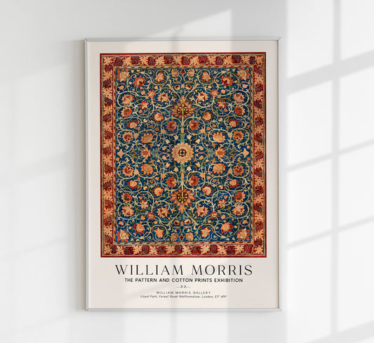 William Morris Holland Park Carpet Art Exhibition Poster