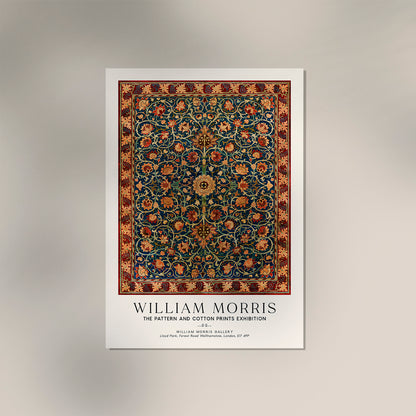 William Morris Holland Park Carpet Art Exhibition Poster