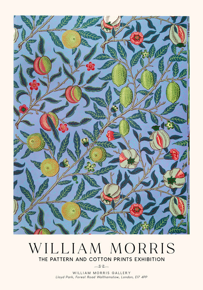 William Morris Pomegranate Art Exhibition Poster