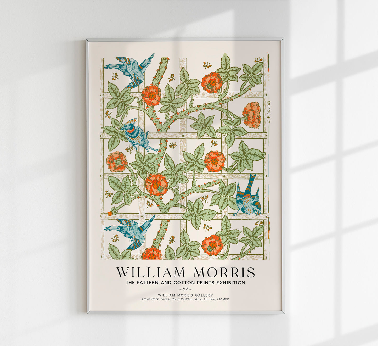 William Morris Trellis Art Exhibition Poster