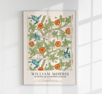 William Morris Trellis Art Exhibition Poster