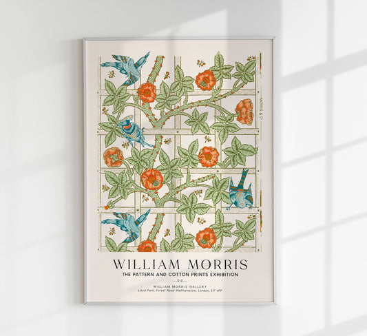 William Morris Trellis Art Exhibition Poster