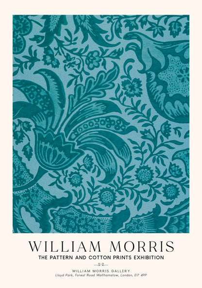 William Morris Indian Pattern Art Exhibition Poster