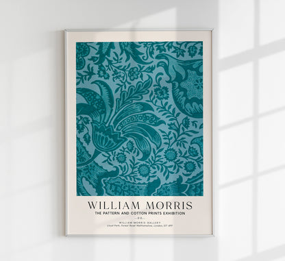 William Morris Indian Pattern Art Exhibition Poster