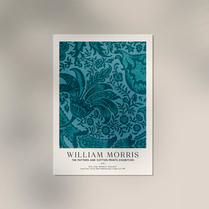 William Morris Indian Pattern Art Exhibition Poster