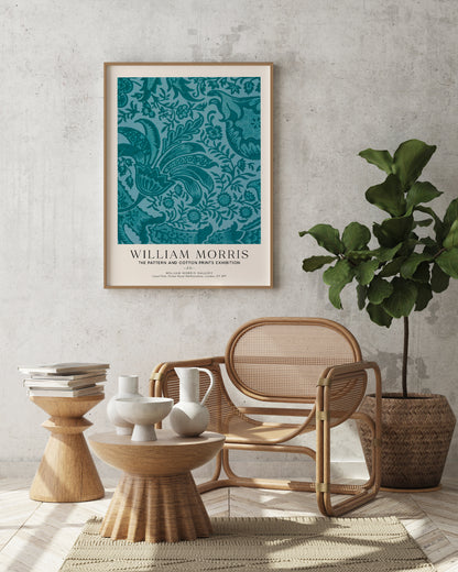 William Morris Indian Pattern Art Exhibition Poster