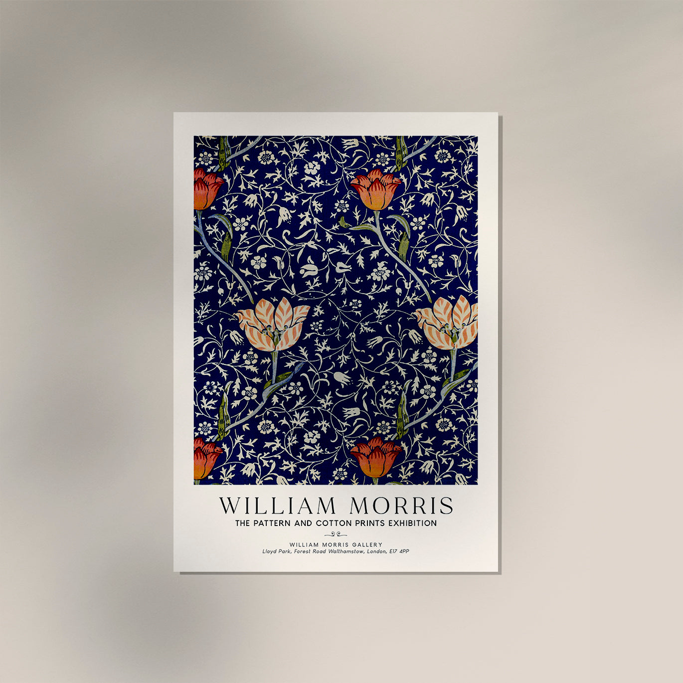 William Morris Medway Pattern Art Exhibition Poster