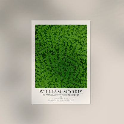 William Morris Branch Pattern Art Exhibition Poster