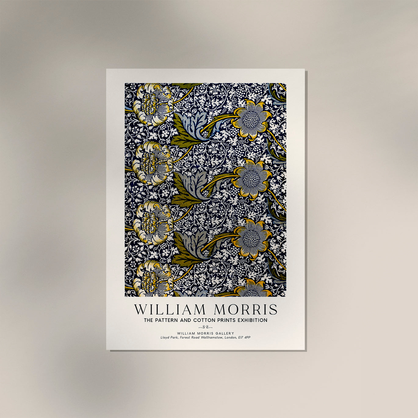 William Morris Kennet Art Exhibition Poster